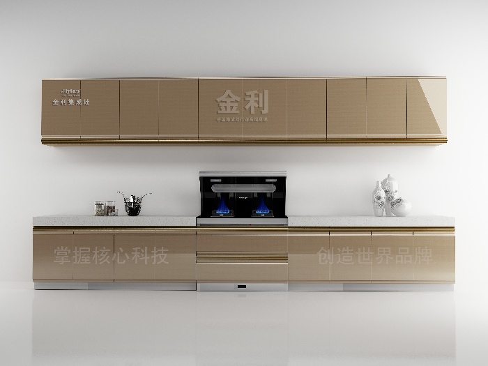 金利集成灶与橱柜搭配图