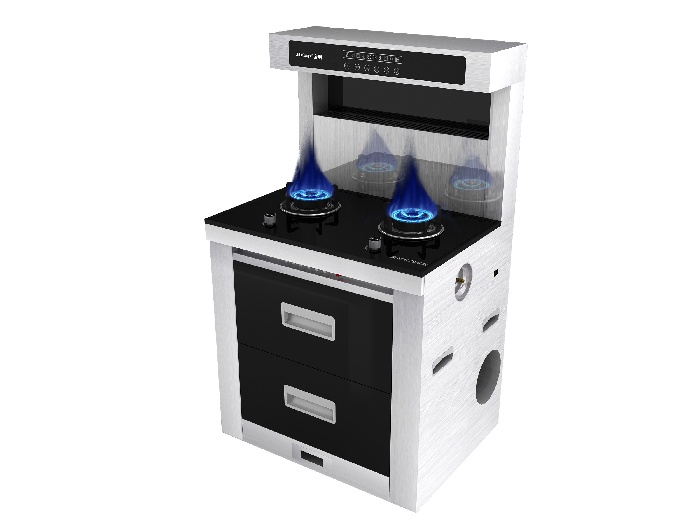 小空间厨房专用的金利集成灶