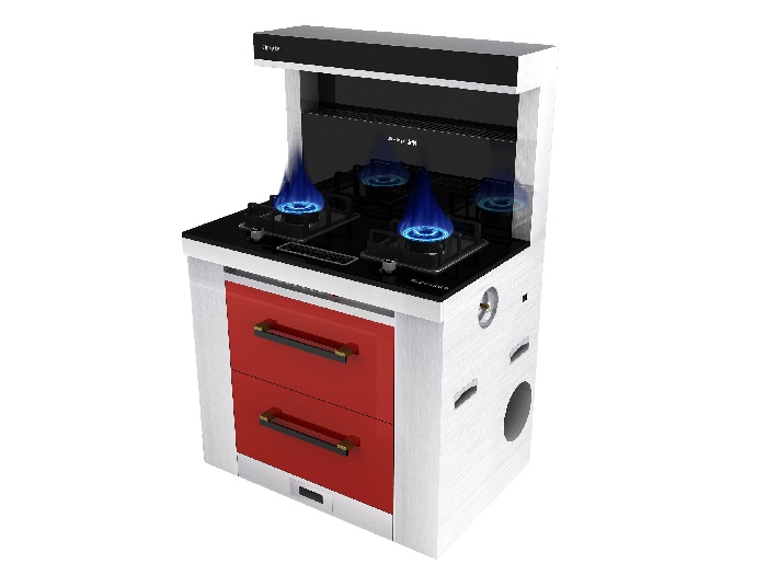 小空间的厨房电器集成灶诠释绿色健康厨房