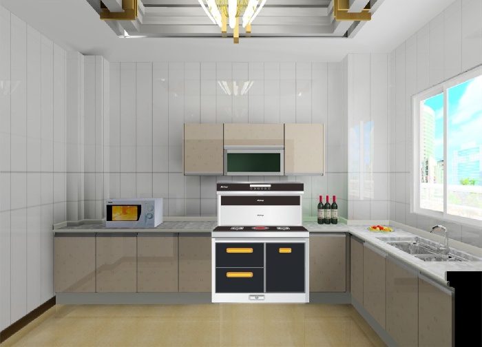 金利集成灶厨房装修效果图