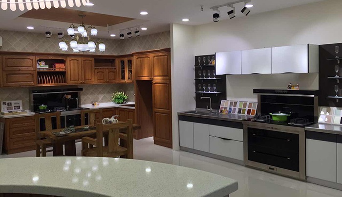 金利集成灶搭配橱柜的旗舰店