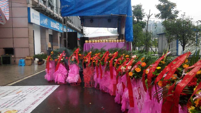 金利集成灶宜宾旗舰店开业花篮