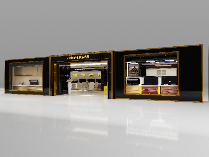 金利集成灶高端大气的旗舰店外景
